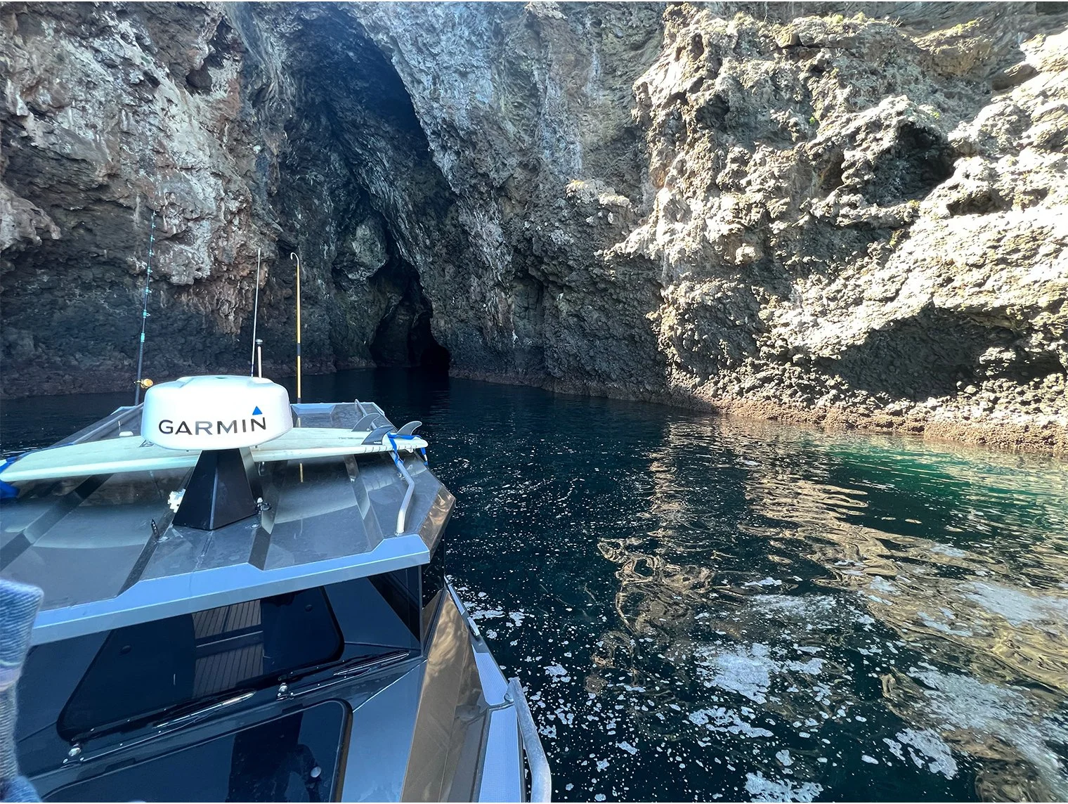 Captain Garrick on a Channel Islands charter